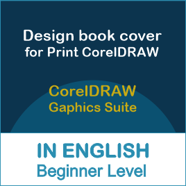 English Course, CorelDRAW – How to technically design a book cover ready to print with CorelDRAW